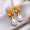 Wholesale Imitation Pearl Drop Shape Earrings French Retro Style Set With Pearls For Women