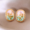 Wholesale Imitation Pearl Drop Shape Earrings French Retro Style Set With Pearls For Women