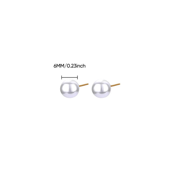 Wholesale Imitation Pearl Earrings With Geometric Pattern And Electroplating Light Luxury Style