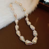 Wholesale Imitation Pearl Geometric Handmade Women's Clavicle Chain Necklace