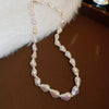 Wholesale Imitation Pearl Geometric Handmade Women's Clavicle Chain Necklace