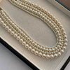 Wholesale Imitation Pearl Necklace Geometric Style Real Gold Plated Women's