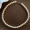 Wholesale Imitation Pearl Necklace Geometric Style Real Gold Plated Women's