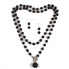 Wholesale Imitation Pearl Necklace Retro Geometric Style Pearlescent Treatment Snake Bone Chain