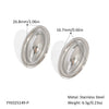 Wholesale Ingot Ring Stainless Steel Geometric Design Electroplated With Pvd Vacuum Real Gold For Unisex