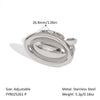 Wholesale Ingot Ring Stainless Steel Geometric Design Electroplated With Pvd Vacuum Real Gold For Unisex