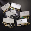 Wholesale Inlaid Pearl Butterfly Ladies Earrings Set Alloy Electroplated Animal Pattern
