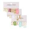 Wholesale Inlaid Pearl Ladies Earrings Set Alloy Geometric Electroplated Retro Style