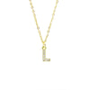 Wholesale Inlaid Zircon Golden Square Letter Necklace For Women Made Of Titanium Steel And Copper With Electroplating O Chain