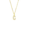 Wholesale Inlaid Zircon Golden Square Letter Necklace For Women Made Of Titanium Steel And Copper With Electroplating O Chain