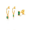 Wholesale Ins Distinctive Fashionable Earrings Copper Geometric Zirconia