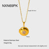 Wholesale Ins Geometric Zircon Magnetic Photo Box Pendant Stainless Steel 18K Gold Plated Necklace For Women