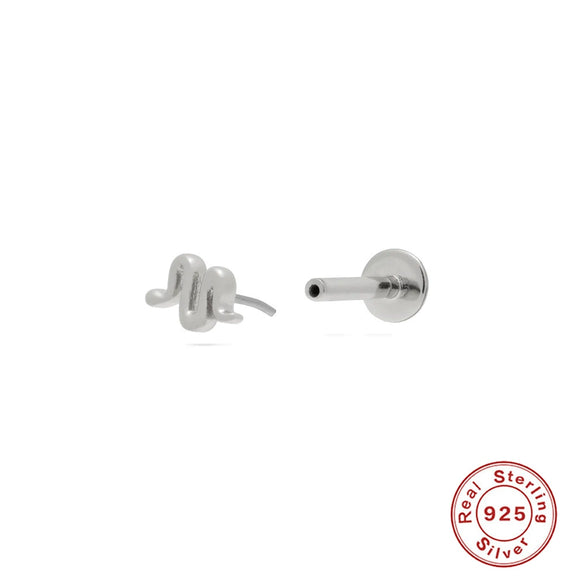 Wholesale Ins Simple Three Diamondencrusted S925 Sterling Silver Earrings With Geometric Shape And Zirconia Processing