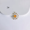 Wholesale Ins Style Alloy Jewelry With Sunflower And Little Devil Flower Bow Handmade With Electroplating
