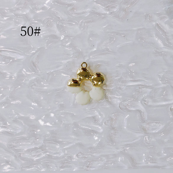 Wholesale Ins Style Alloy Jewelry With Sunflower And Little Devil Flower Bow Handmade With Electroplating