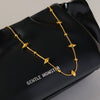 Wholesale Ins Style Animal Zodiac Stainless Steel Snake Bone Chain 18K Gold Plated Conch Pendant Necklace For Women