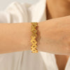 Wholesale Ins Style Butterfly Electroplated Stainless Steel Open Bracelet For Women