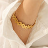 Wholesale Ins Style Butterfly Electroplated Stainless Steel Open Bracelet For Women