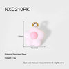 Wholesale Ins Style Cherry Flower Pearl Shoe Stainless Steel Electroplated Pendant Spacer Beads Brooch Diy Jewelry Accessories