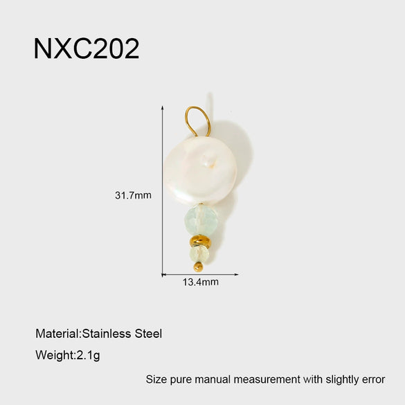 Wholesale Ins Style Cherry Flower Pearl Shoe Stainless Steel Electroplated Pendant Spacer Beads Brooch Diy Jewelry Accessories