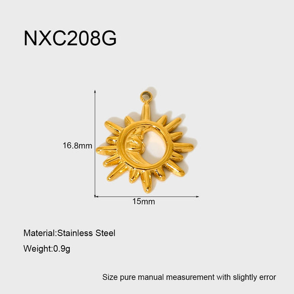 Wholesale Ins Style Cherry Flower Pearl Shoe Stainless Steel Electroplated Pendant Spacer Beads Brooch Diy Jewelry Accessories