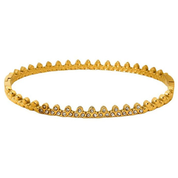 Wholesale Ins Style Diamondencrusted Triangular Stainless Steel 18K Gold Plated Bracelet Jewelry Accessories For Women