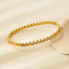 Wholesale Ins Style Diamondencrusted Triangular Stainless Steel 18K Gold Plated Bracelet Jewelry Accessories For Women