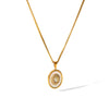 Wholesale Ins Style Electroplated Stainless Steel Geometric And Heart Shape Pendant Necklace For Women