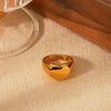 Wholesale Ins Style Electroplated Stainless Steel Heart Geometric Ring For Women