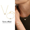 Wholesale Ins Style Ferris Wheel And Devil's Eye Inlaid Zircon Jewelry Set Made Of Titanium Steel And Stainless Steel With Electroplating For Unisex