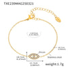 Wholesale Ins Style Ferris Wheel And Devil's Eye Inlaid Zircon Jewelry Set Made Of Titanium Steel And Stainless Steel With Electroplating For Unisex
