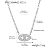 Wholesale Ins Style Ferris Wheel And Devil's Eye Inlaid Zircon Jewelry Set Made Of Titanium Steel And Stainless Steel With Electroplating For Unisex