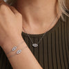 Wholesale Ins Style Ferris Wheel And Devil's Eye Inlaid Zircon Jewelry Set Made Of Titanium Steel And Stainless Steel With Electroplating For Unisex