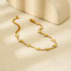 Wholesale Ins Style Flower Stainless Steel 18K Gold Plated Bracelet For Women