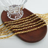 Wholesale Ins Style Geometric Braided Chain Design Copper And Titanium Steel Goldplated Jewelry Set For Unisex