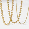 Wholesale Ins Style Geometric Drop Shape Heart Flower Stainless Steel Necklace With 18K Gold Vacuum Real Gold Plating In Pvd Furnace For Women