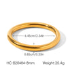 Wholesale Ins Style Geometric Electroplated Stainless Steel Ring Bracelet Light Luxury Jewelry