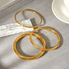 Wholesale Ins Style Geometric Electroplated Stainless Steel Ring Bracelet Light Luxury Jewelry