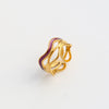 Wholesale Ins Style Geometric Electroplated Stainless Steel Ring For Women