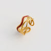 Wholesale Ins Style Geometric Electroplated Stainless Steel Ring For Women