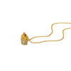 Wholesale Ins Style Geometric French Fries Pendant Stainless Steel 18K Gold Plated Necklace For Women