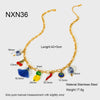 Wholesale Ins Style Geometric Fruit Stainless Steel Electroplated Pendant Necklace For Women