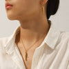 Wholesale Ins Style Geometric Koi And Carp Jewelry Stainless Steel 18K Gold Plated Pendant Necklace And Earrings For Women