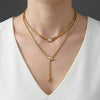 Wholesale Ins Style Geometric Snake Head Stainless Steel Electroplated Long Necklace Jewelry For Women