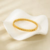 Wholesale Ins Style Geometric Stainless Steel Double Layer Bracelet With 18K Gold Electroplating For Women