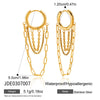 Wholesale Ins Style Geometric Stainless Steel Electroplated Earrings For Women