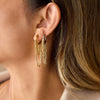 Wholesale Ins Style Geometric Stainless Steel Electroplated Earrings For Women