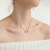 Wholesale Ins Style Geometric Stainless Steel Electroplated Necklace For Women