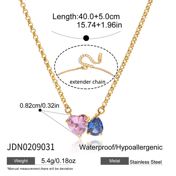 Wholesale Ins Style Geometric Stainless Steel Electroplated Necklace For Women