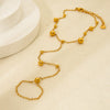 Wholesale Ins Style Geometric Stainless Steel Electroplated Ring Bracelet For Women